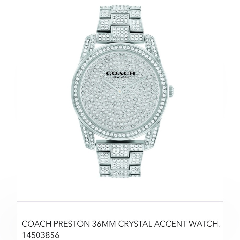 ❤️‍🔥COACH PRESTON 36MM CRYSTAL ACCENT WATCH. #14503856-NWT❤️‍🔥